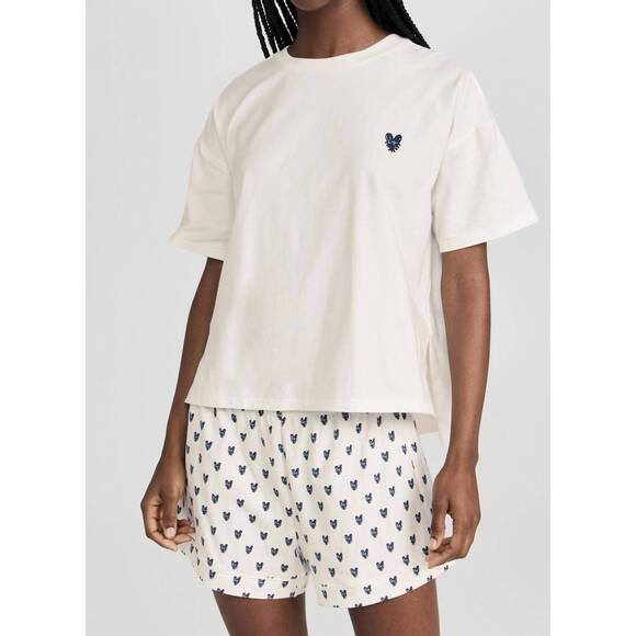 KERRI ROSENTHAL Other - NEW KERRI ROSENTHAL veronica pop heart pajama set in oatmilk